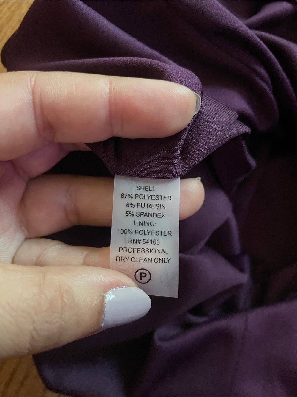 Calvin Klein Plum Faux Suede Sleeveless Shift Dress Women’s Sz 14 NWT - Picture 6 of 9